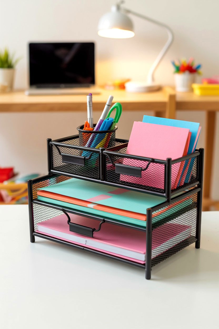 Desktop Organizer - 25 Budget Teacher Valentine's Day Gift Ideas