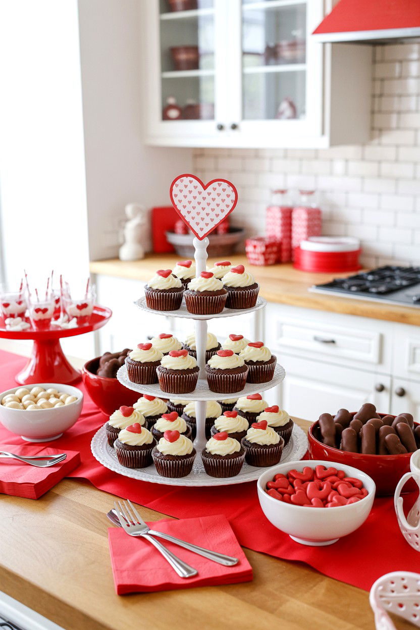 Dessert Bar - 25 Cheap Valentine's Day Romantic Ideas