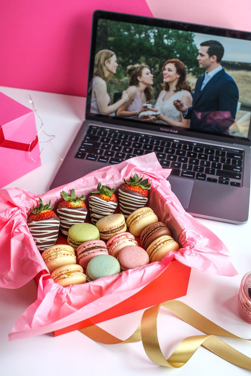 Dessert Exchange Box - 25 Long Distance Valentine's Day Watch Party Ideas