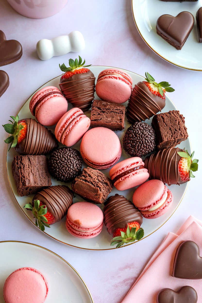 Dessert Surprise Platter - 25 Valentine's Day Lunch Surprise Ideas