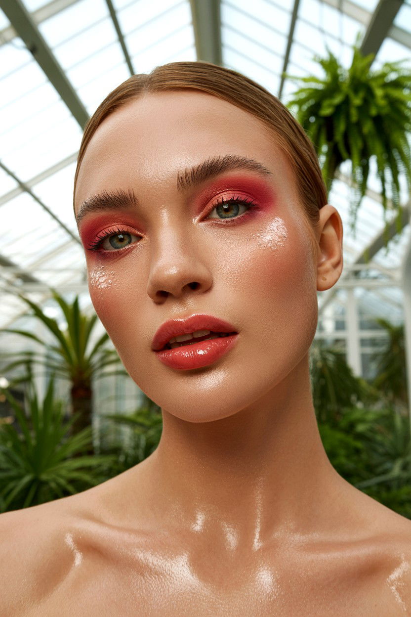 Dewy skin makeup - 25 Dewy Valentine's Day Makeup Looks