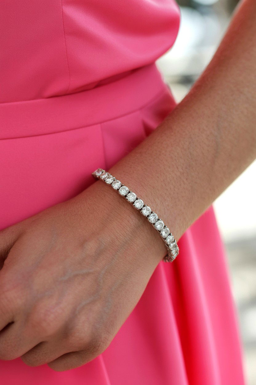 Diamond Tennis Bracelet - 25 Valentine's Day Bracelet Ideas