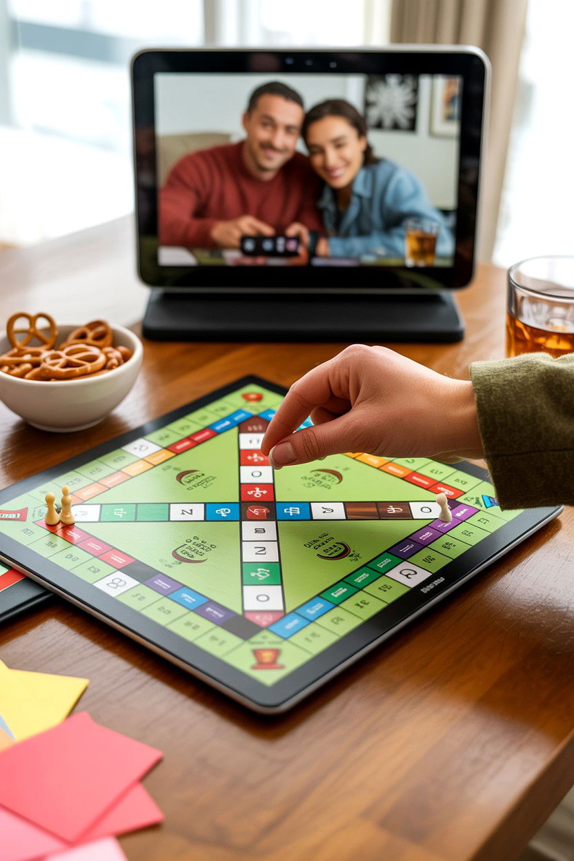 Digital Board Games - 25 Long Distance Valentine's Day Video Call Ideas