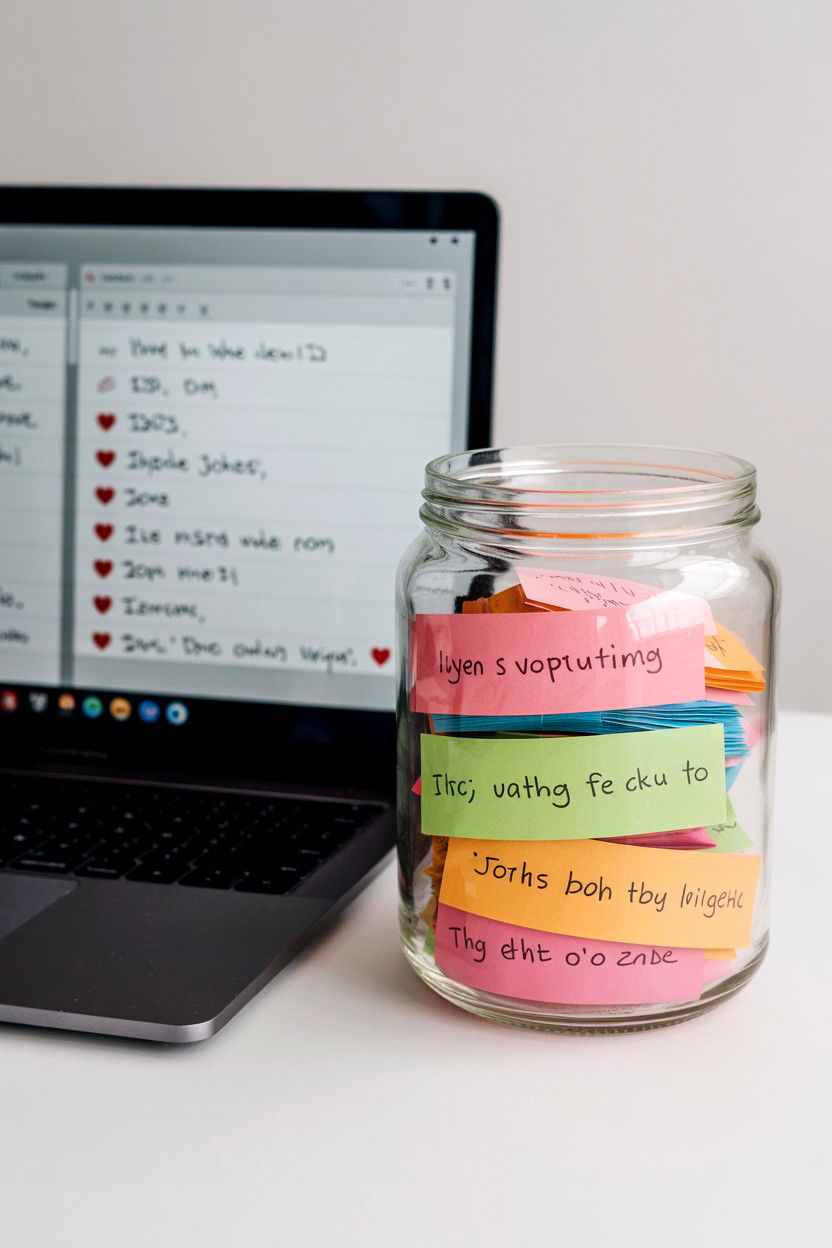 Digital Memory Jar - 25 Long Distance Valentine's Day Video Call Ideas