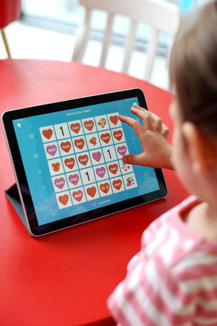 Digital Valentine Memory Match - 25 Valentine's Day Memory Games