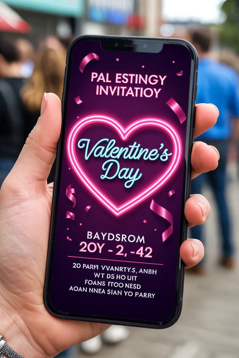 Digital animated invitation - 25 Valentine's Day Party Invitation Ideas
