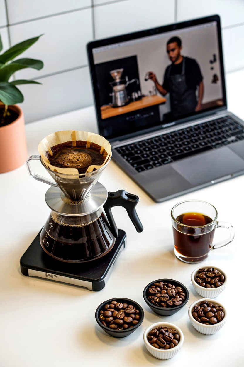 Digital coffee tasting - 25 Valentine's Day Virtual Experience Ideas