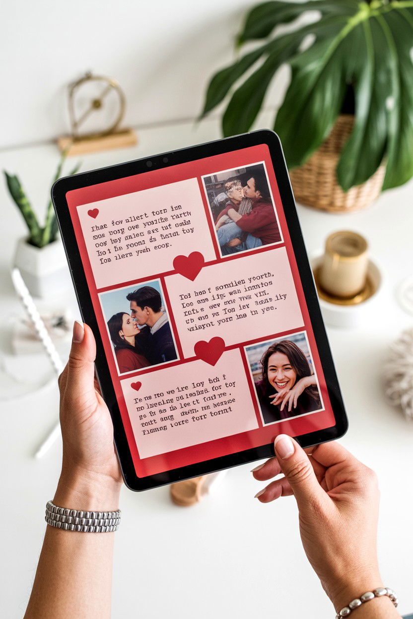 Digital love letter - 25 Long Distance Valentine's Day Surprise Ideas