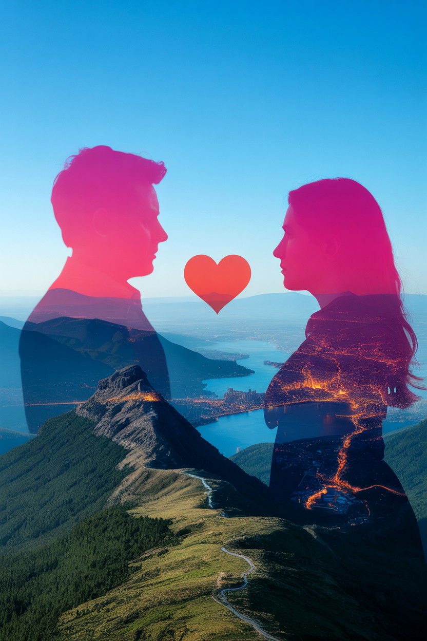 Distance Between Us Map - 25 Long Distance Valentine's Day Photo Ideas