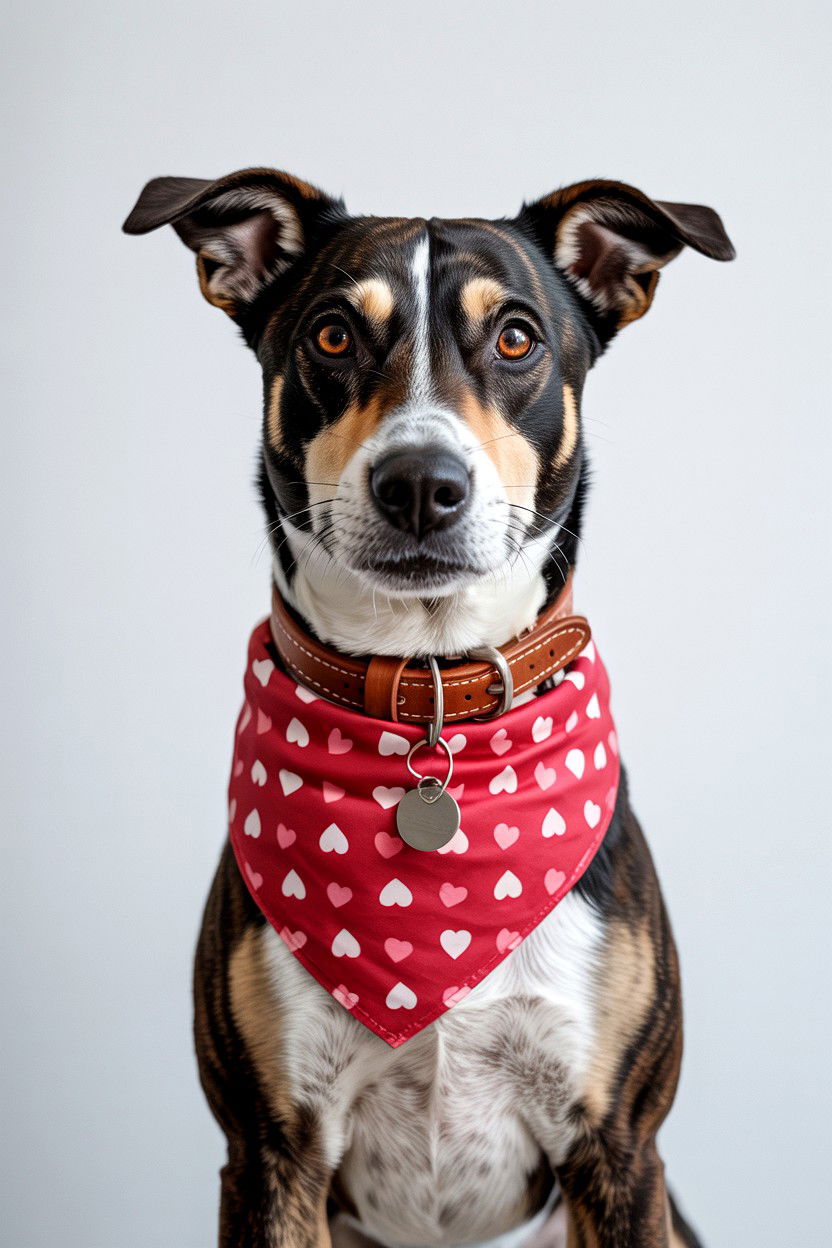 Dog Valentine bandana - 25 Valentine's Day Ideas for Dogs