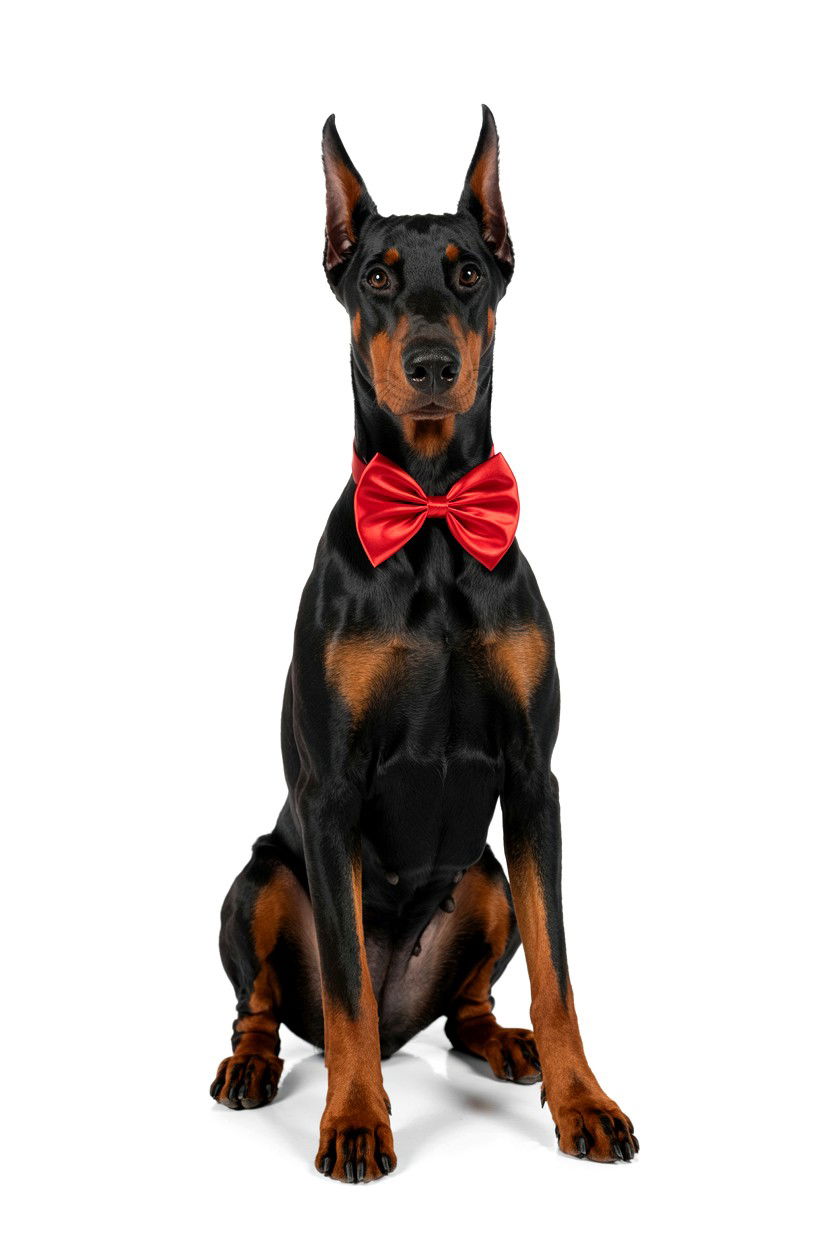 Dog With Red Bow Tie - 25 Valentine's Day Pet Portrait Ideas