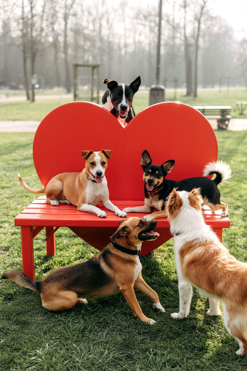 Dog park playdate - 25 Valentine's Day Ideas for Dogs