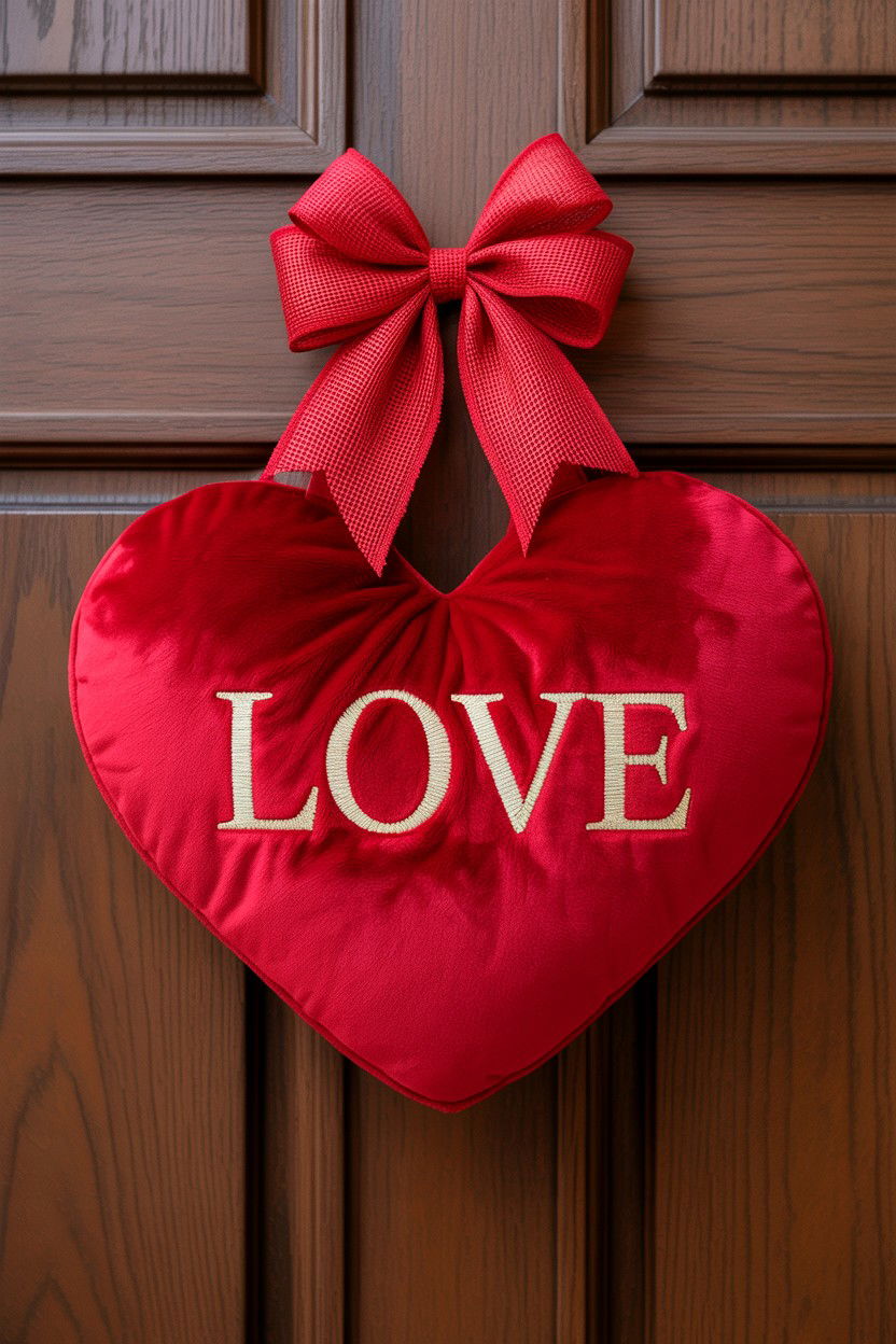 Door Hanger - 25 Dollar Store Valentine's Day Decor Ideas