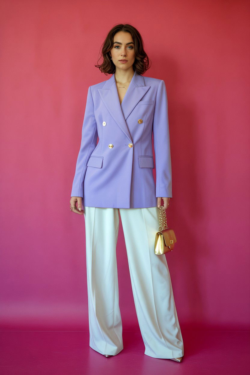 Double breasted blazer style - 25 Valentine's Day Blazer Outfits