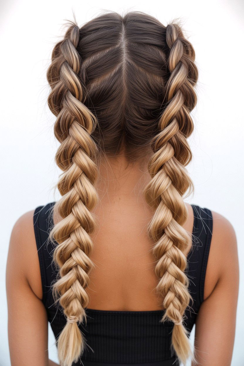 Double fishtail braid - 25 Valentine's Day Fishtail Braid Ideas