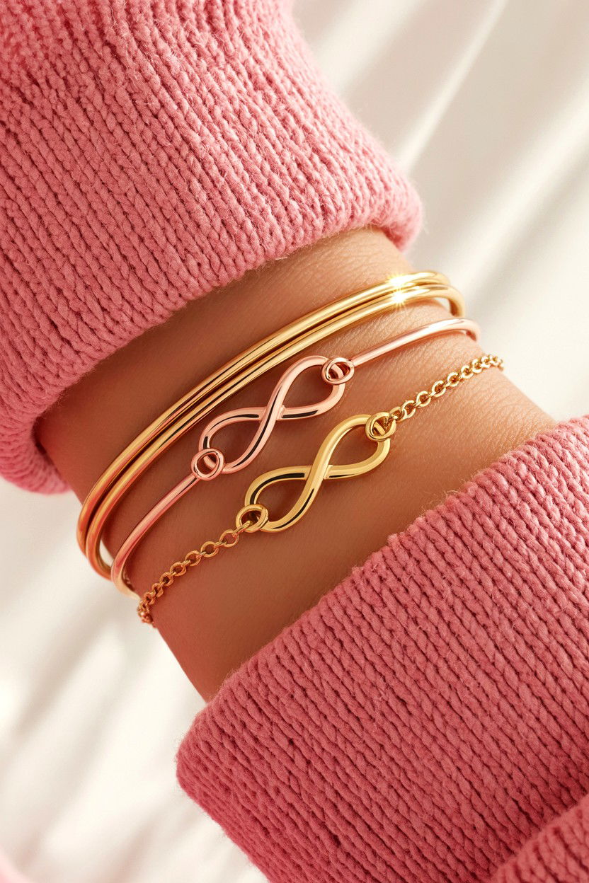 Double infinity bracelet - 25 Valentine's Day Infinity Jewelry Ideas