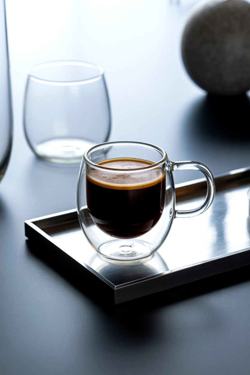 Double walled glass mug - 25 Valentine's Day Coffee Gift Basket Ideas