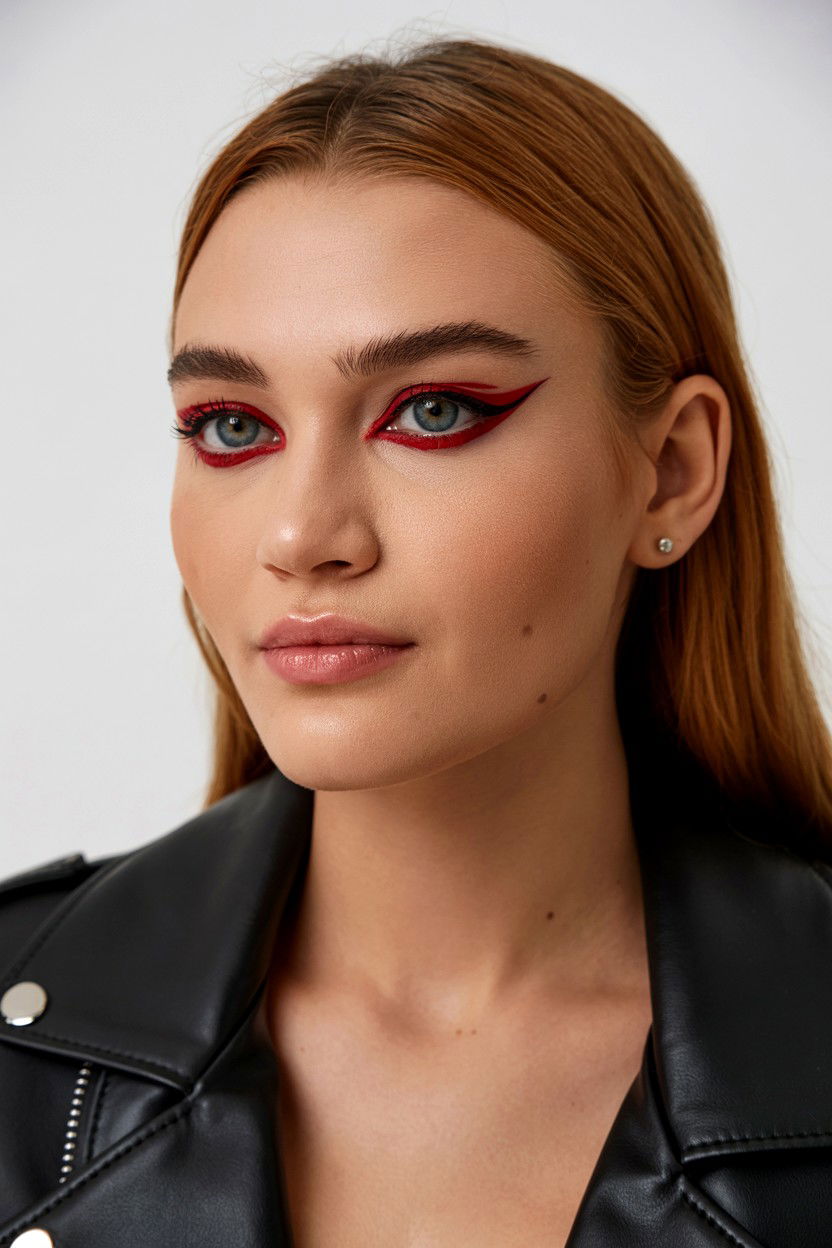 Double wing eyeliner - 25 Valentine's Day Eyeliner Ideas