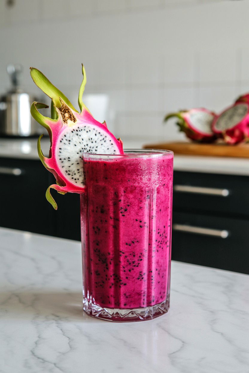 Dragon Fruit Smoothie - 25 Valentine's Day Pink Drink Ideas