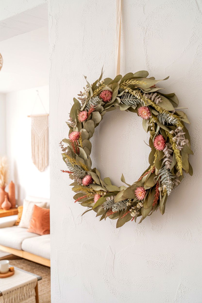 Dried Eucalyptus Wreath Valentine - 25 Eucalyptus Valentine's Day Wreath Ideas