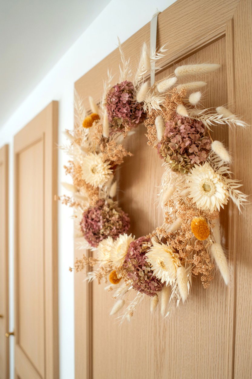 Dried Floral - 25 Elegant Valentine's Day Wreath Ideas