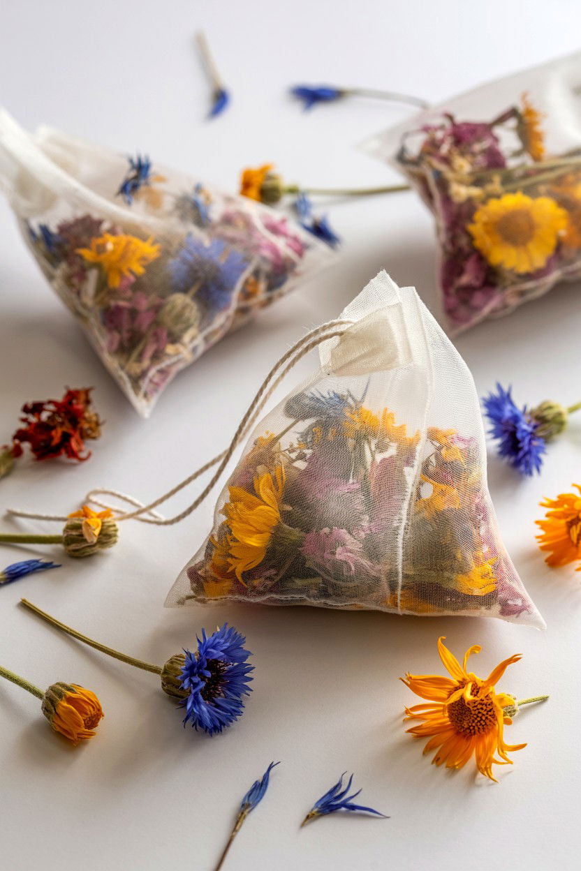Dried Flower Bath Tea - 25 Valentine's Day Bath Soak Ideas