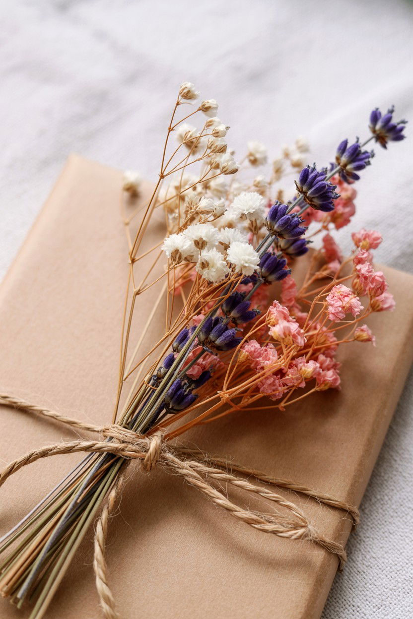 Dried Flower Garnish - 25 Valentine's Day Packaging Ideas