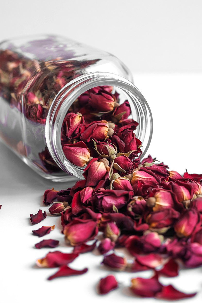 Dried Rose Petal Confetti - 25 Valentine's Day Dried Flower Ideas