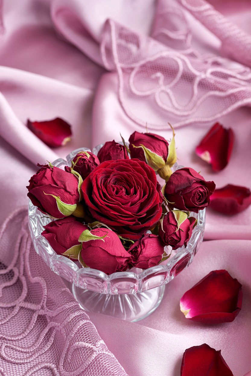 Dried Rose Petals - 25 Valentine's Day Potpourri Ideas