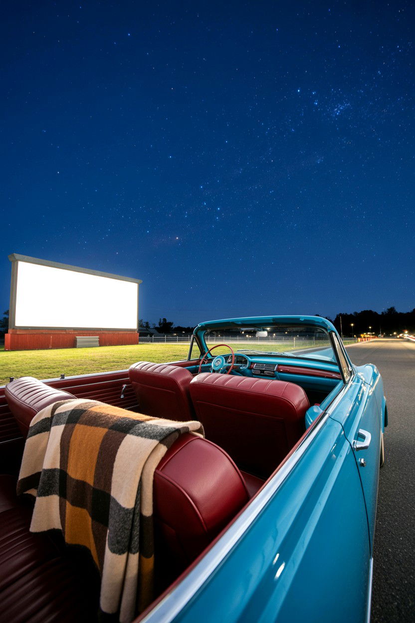 Drive In Movie Date - 25 Retro Valentine's Day Ideas