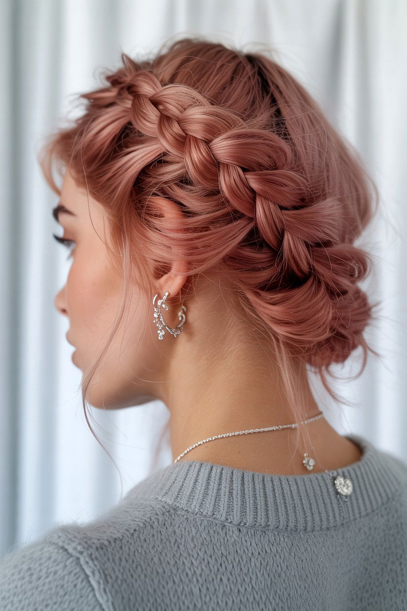 Dusty Rose Hair - 25 Valentine's Day Hair Color Ideas