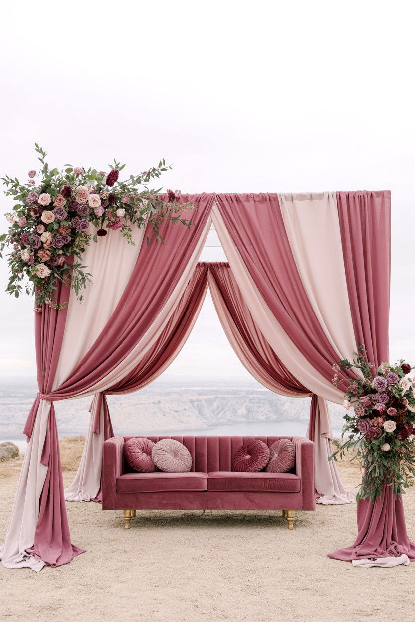 Dusty Rose and Mauve Wedding - 25 Valentine's Day Wedding Color Ideas