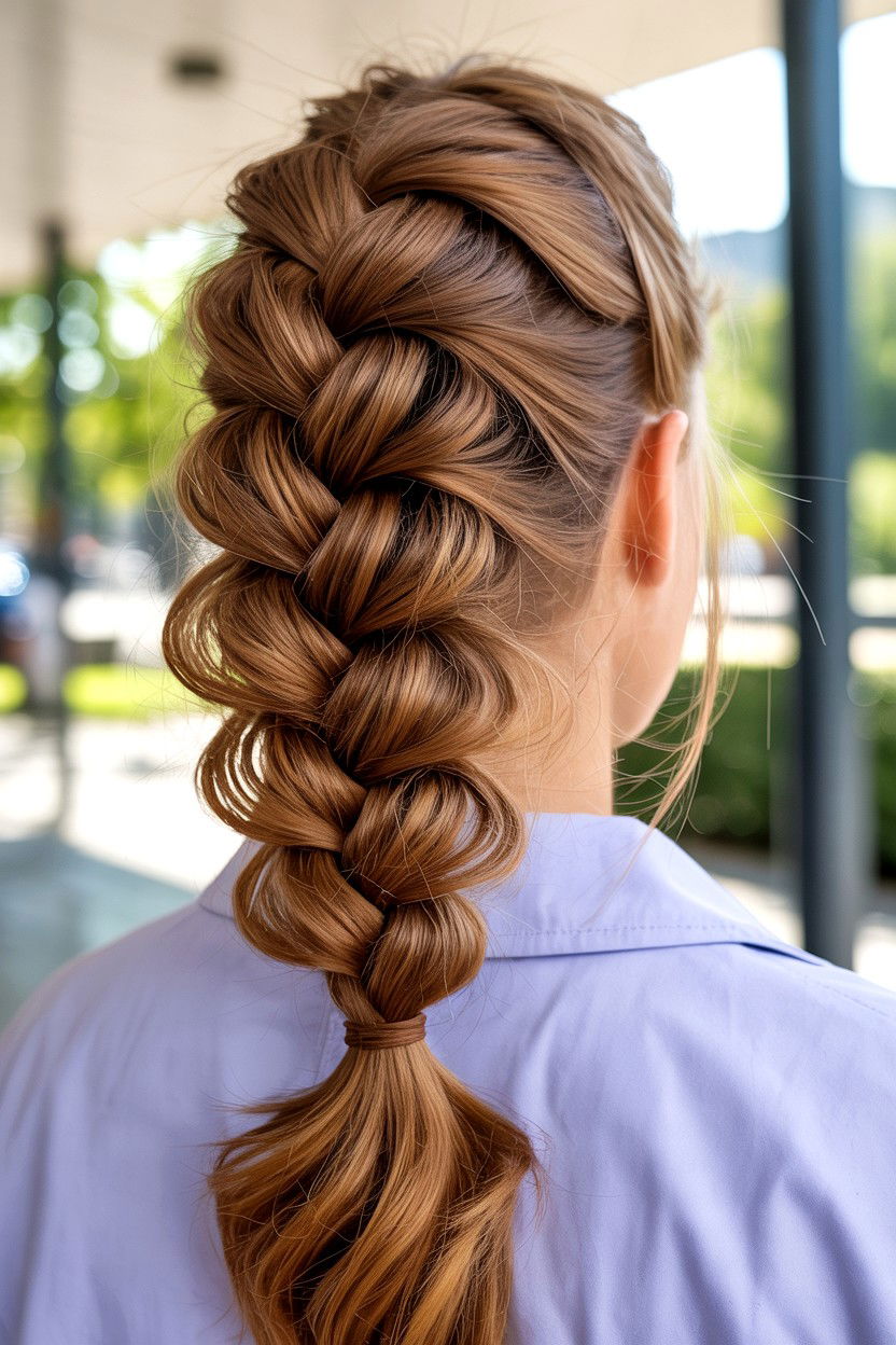 Dutch Braid Into Ponytail - 25 Romantic Valentine's Day Hairstyles