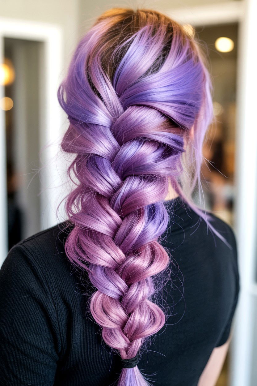 Dutch fishtail braid - 25 Valentine's Day Fishtail Braid Ideas