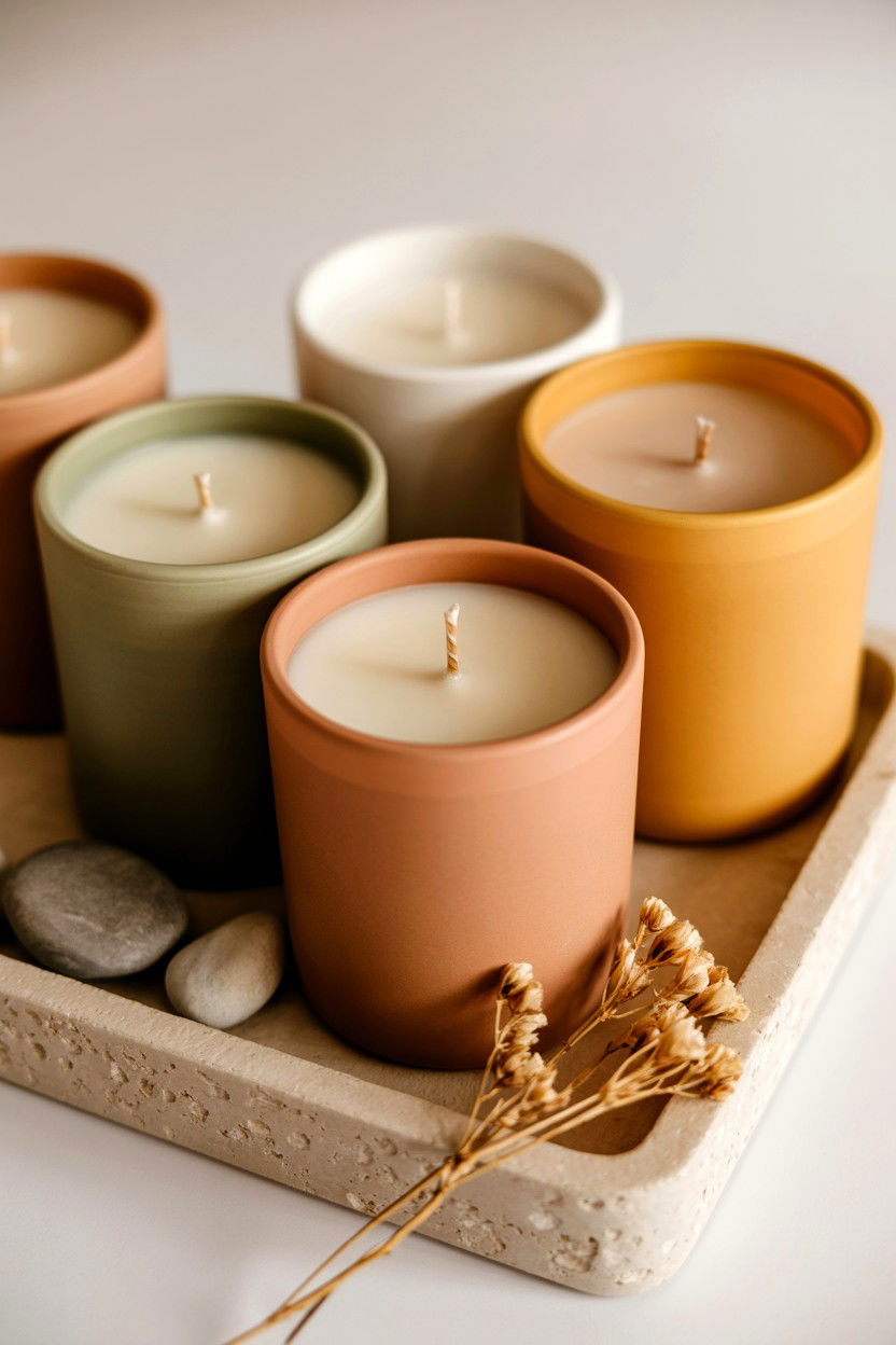 Earthy Tone Candle - 25 Boho Valentine's Day Ideas