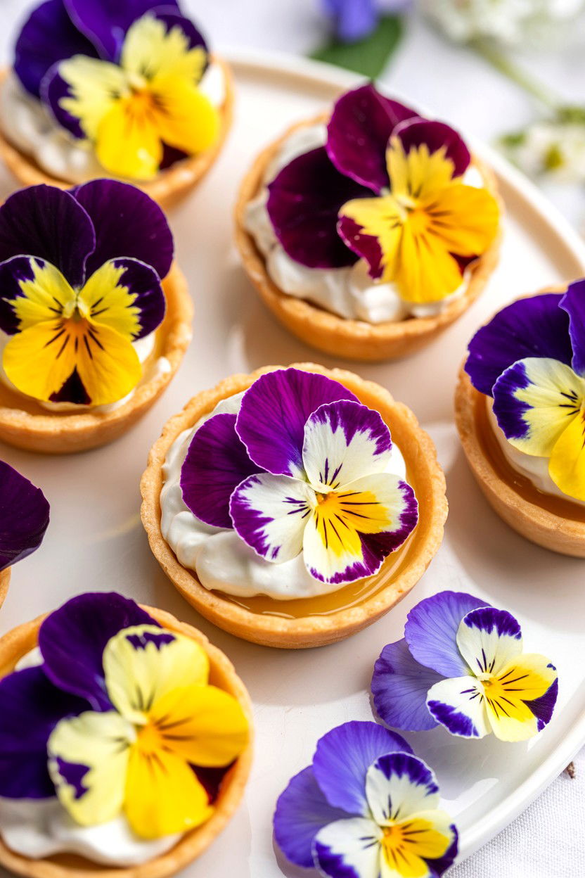Edible Flower Garnish - 25 Valentine's Day Tea Ideas
