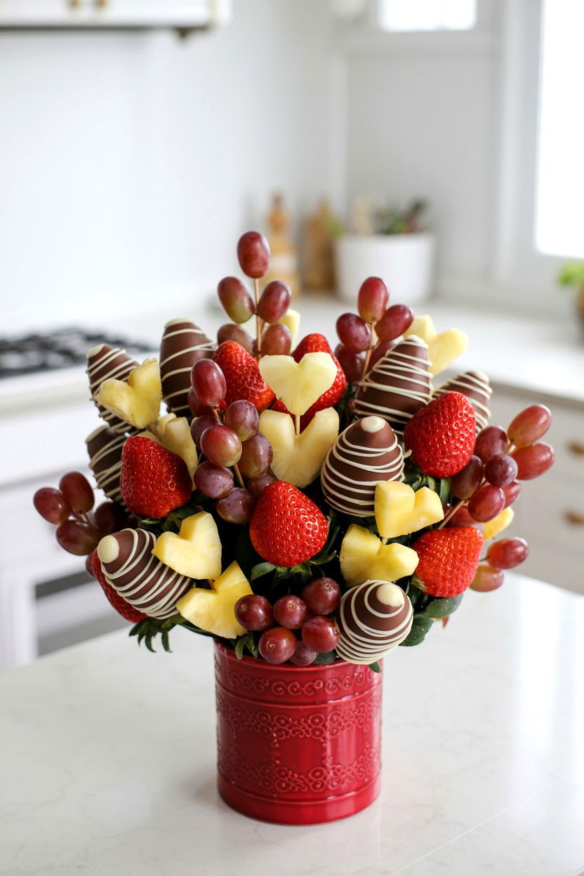 Edible fruit arrangement - 25 Flower Alternatives for Valentine's Day
