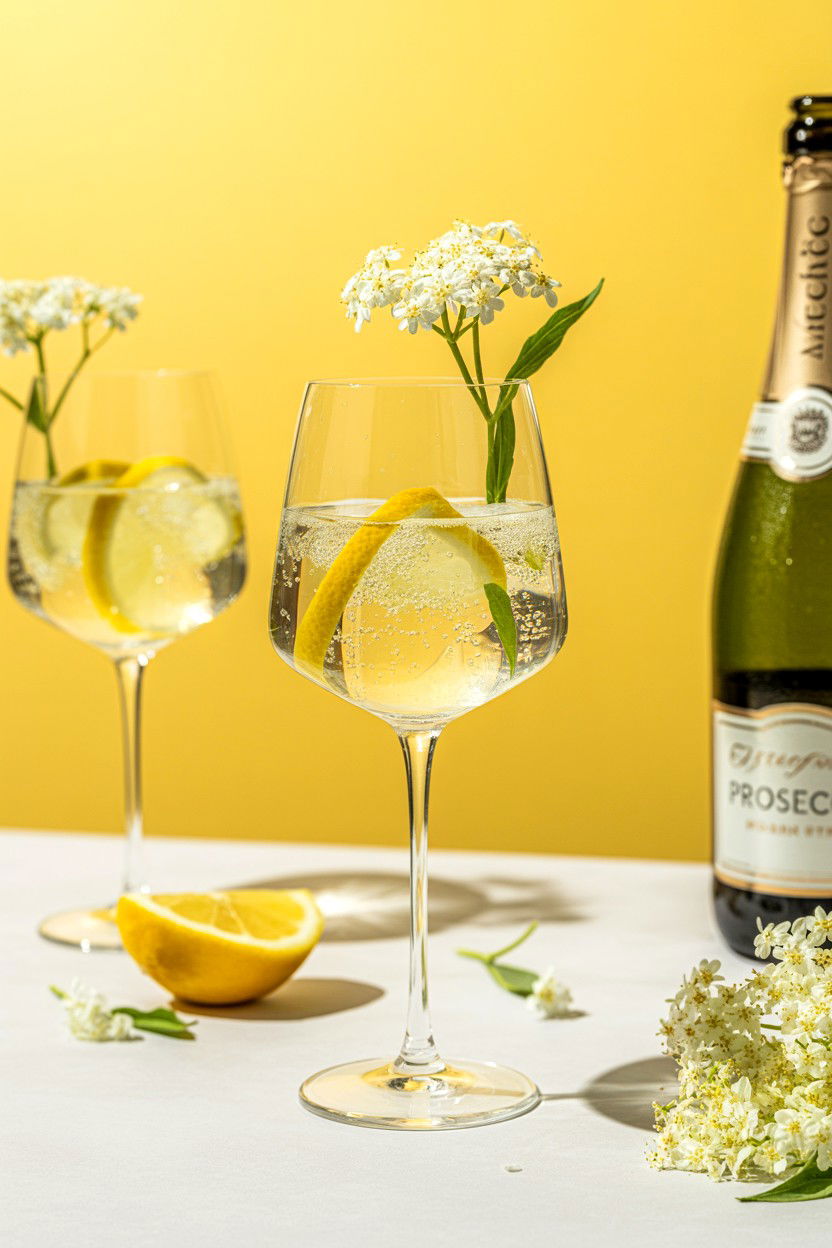 Elderflower Prosecco Spritz - 25 Valentine's Day Prosecco Cocktails