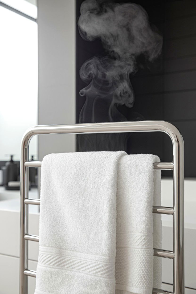 Electric towel warmer - 25 Valentine's Day Spa Day Ideas