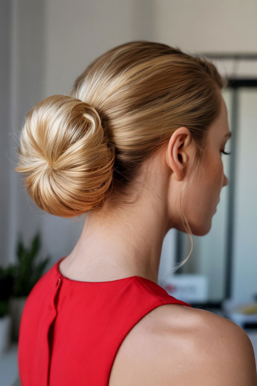 Elegant French Twist - 25 Valentine's Day Long Hair Ideas