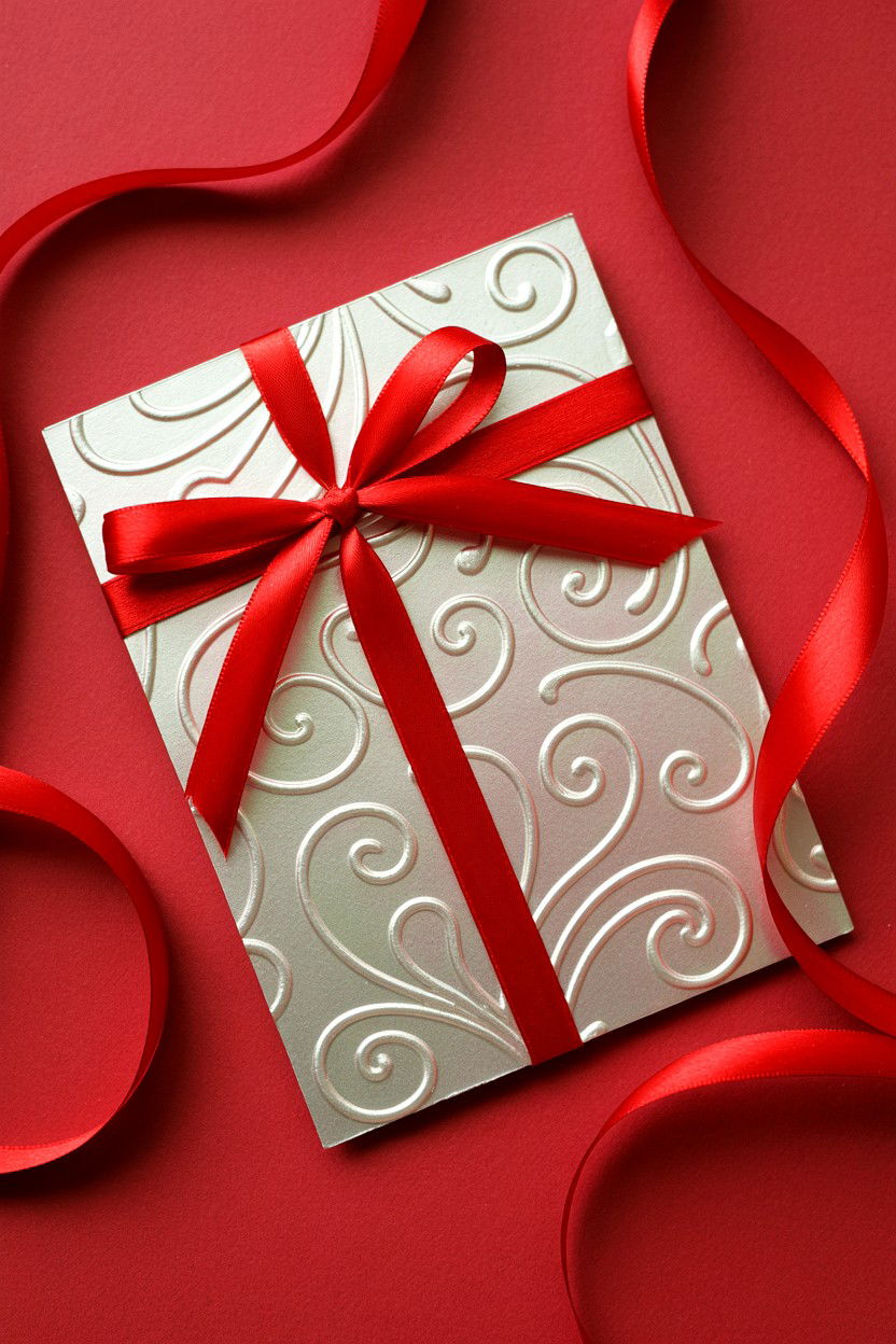 Embossed Paper Card - 25 Layered Valentine's Day Card Ideas