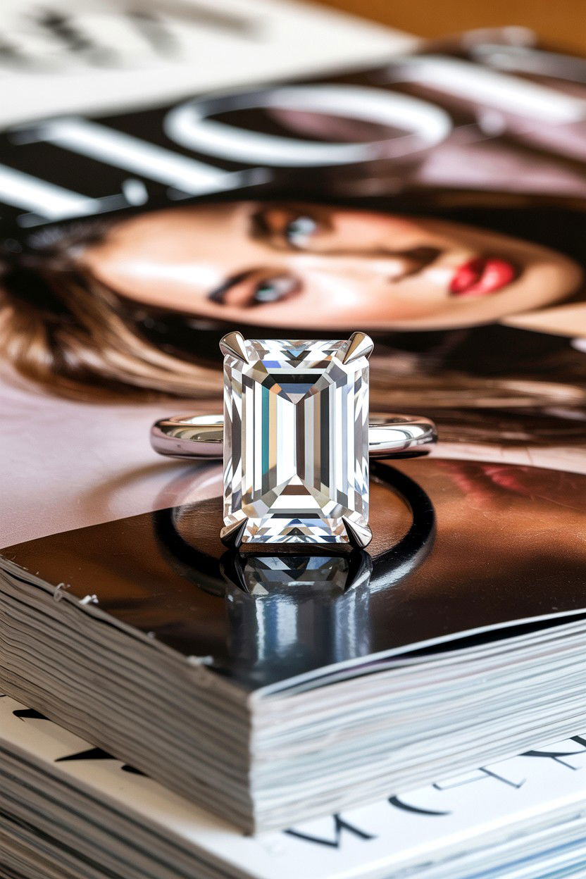 Emerald Cut Ring - 25 Valentine's Day Ring Ideas