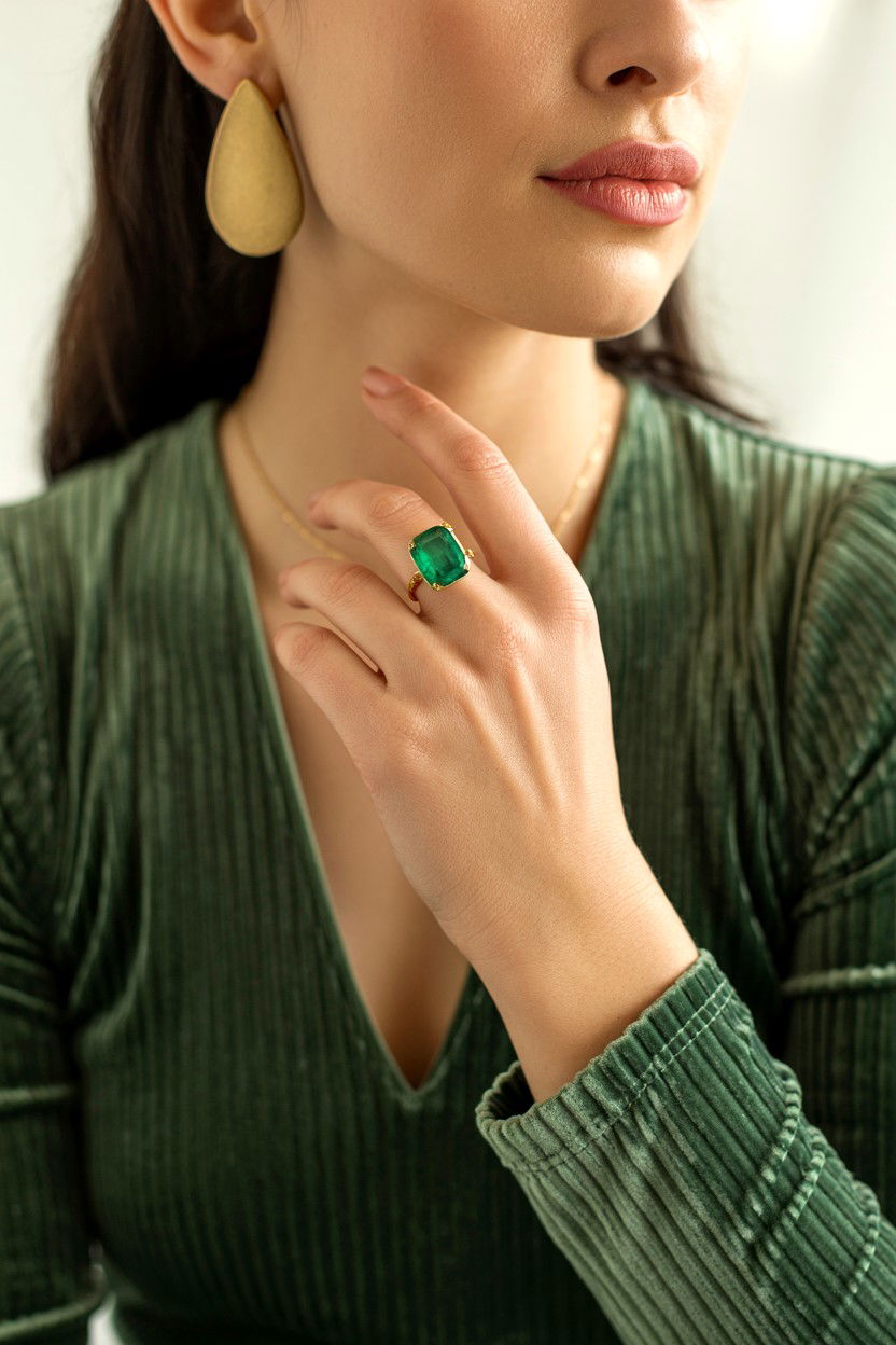 Emerald Ring - 25 Jewelry Valentine's Day Gifts for Her