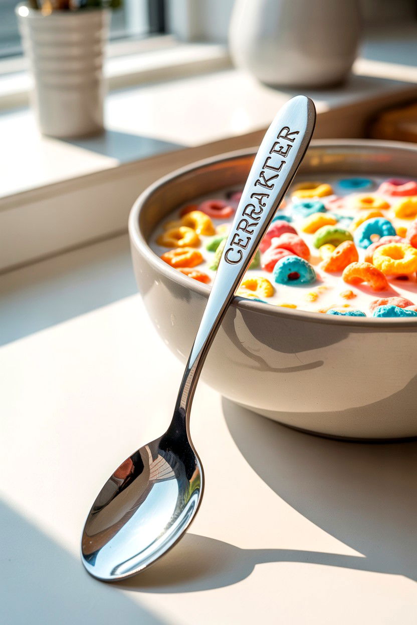Engraved Cereal Spoon - 25 Funny Valentine's Day Gifts for Him