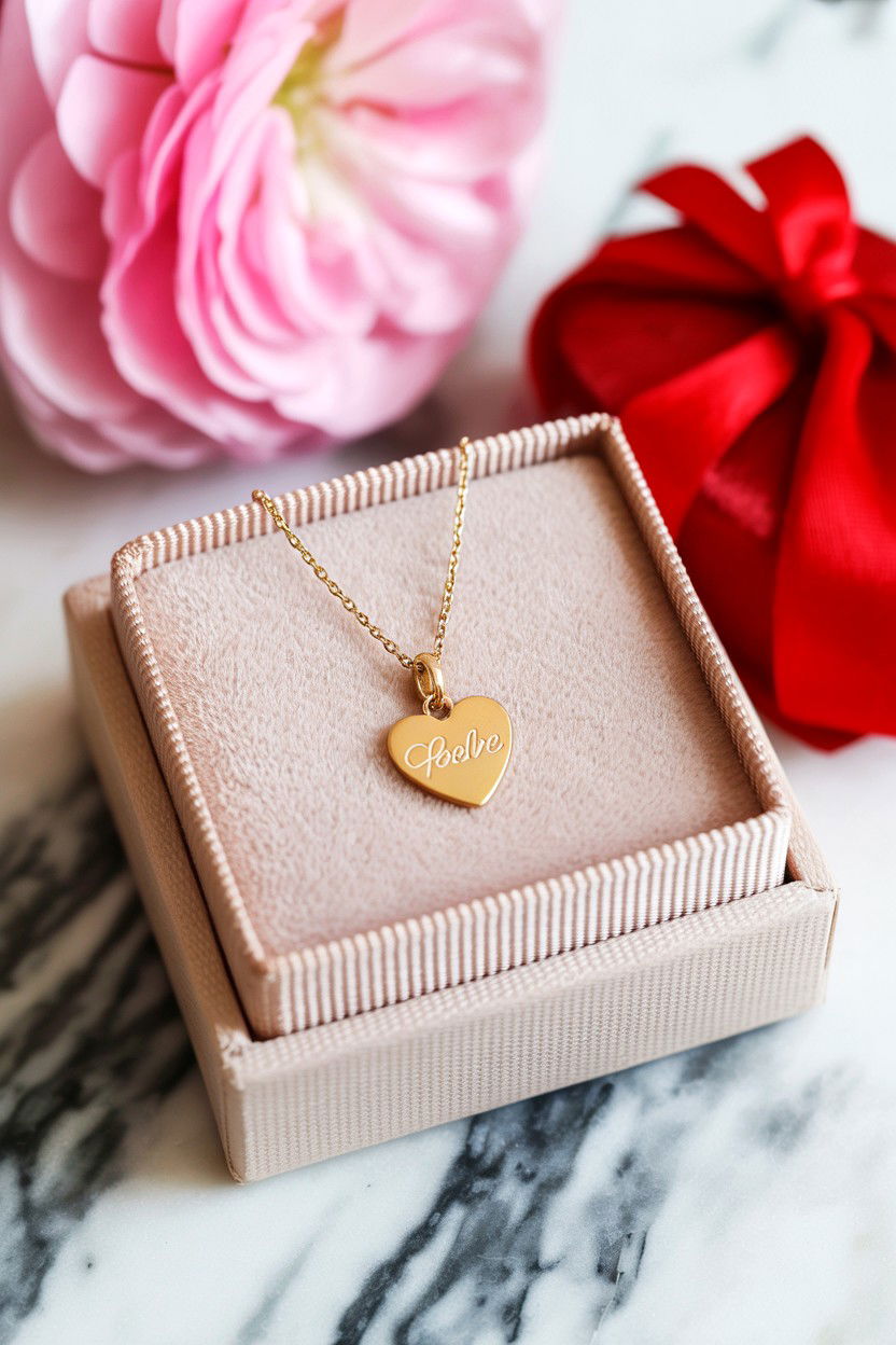 Engraved Jewelry Gift - 25 Valentine's Day Sweet Surprise Ideas