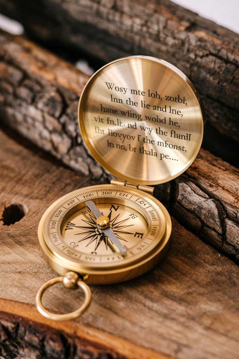 Engraved compass - 25 Sentimental Valentine's Day Gifts for Him