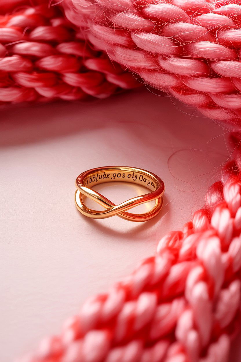 Engraved infinity ring - 25 Valentine's Day Infinity Jewelry Ideas