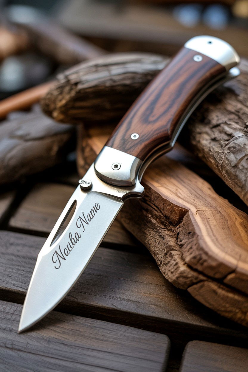 Engraved pocket knife - 25 Sentimental Valentine's Day Gifts for Him
