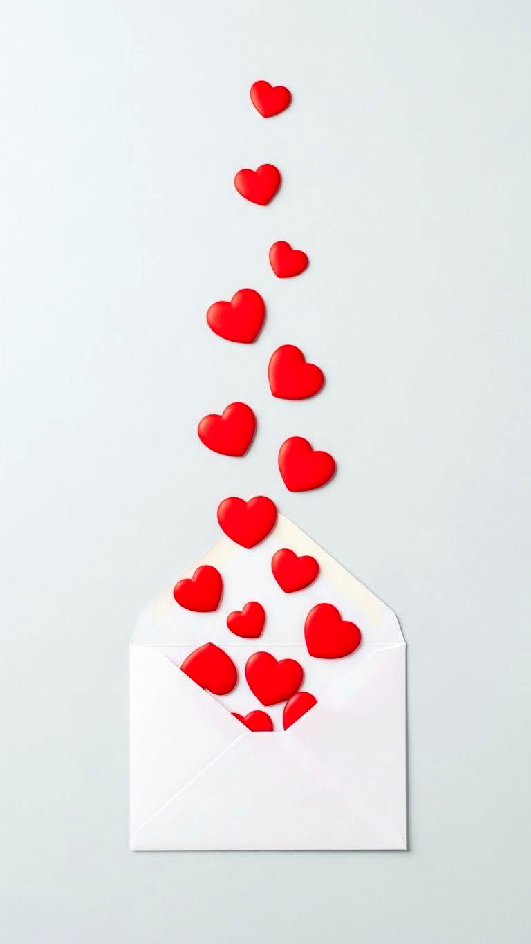 Envelope With Hearts - 25 valentine's day drawings