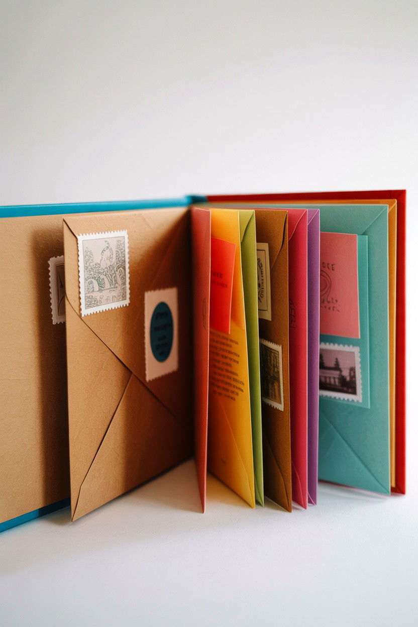 Envelope book - 25 Valentine's Day Memory Album Ideas